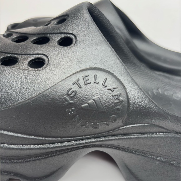 Adidas x Stella McCartney  black wedge  Clog sandals  US Size 6 excellent! - Picture 8 of 10